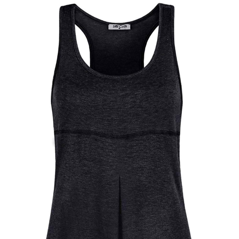 NWT Grey racer back tank